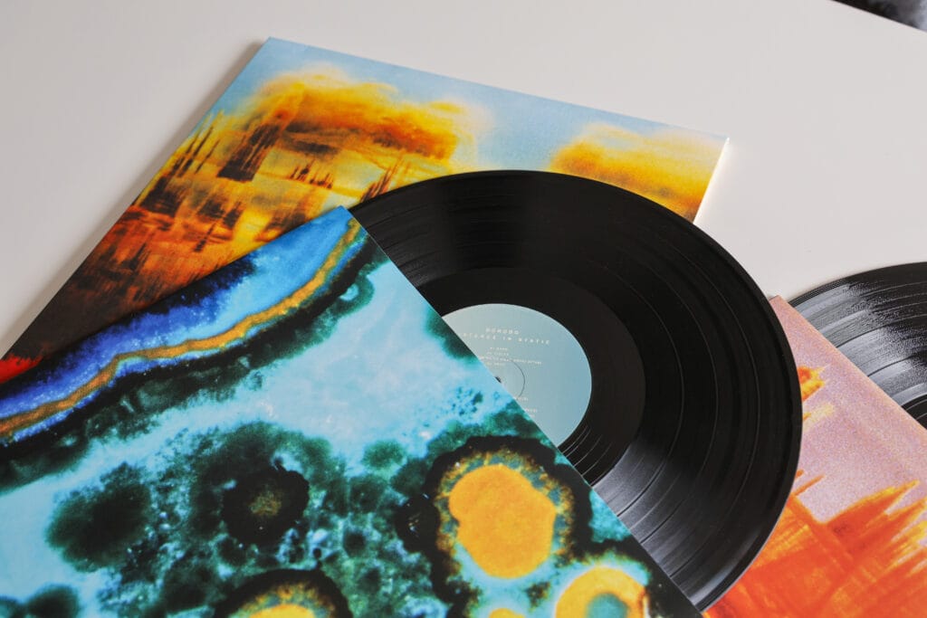 Bonobo, Distance In Static en vinyle - disques et pochettes intérieures et extérieure